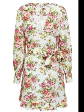 Zimmermann Radiate Flounce Mini Dress